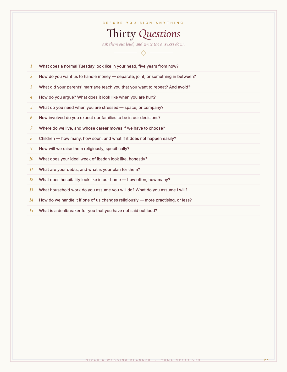 Nikah & Wedding Planner — guides