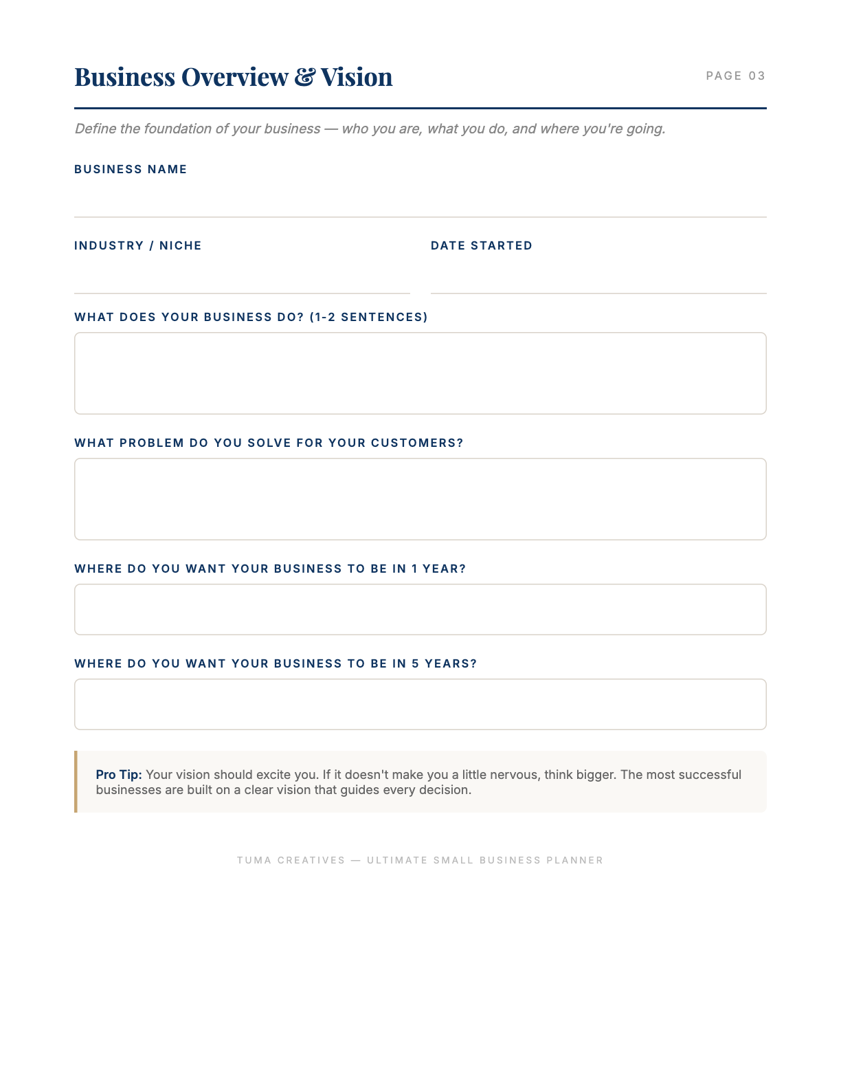 Ultimate Small Business Planner