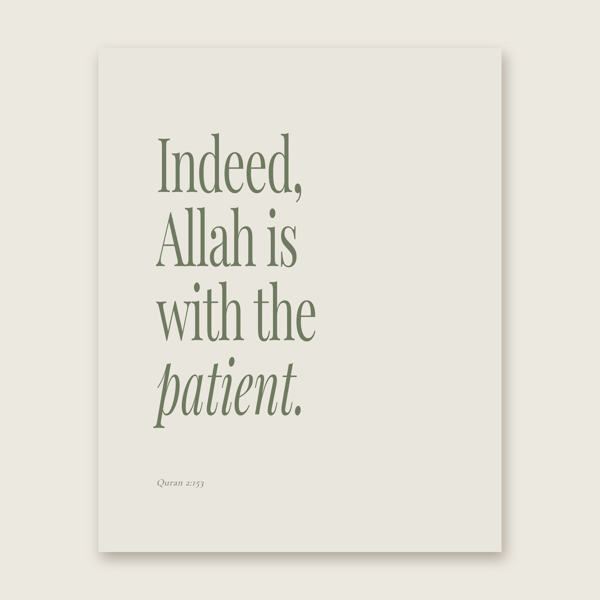 Sage Green Quran Quote Prints — print1