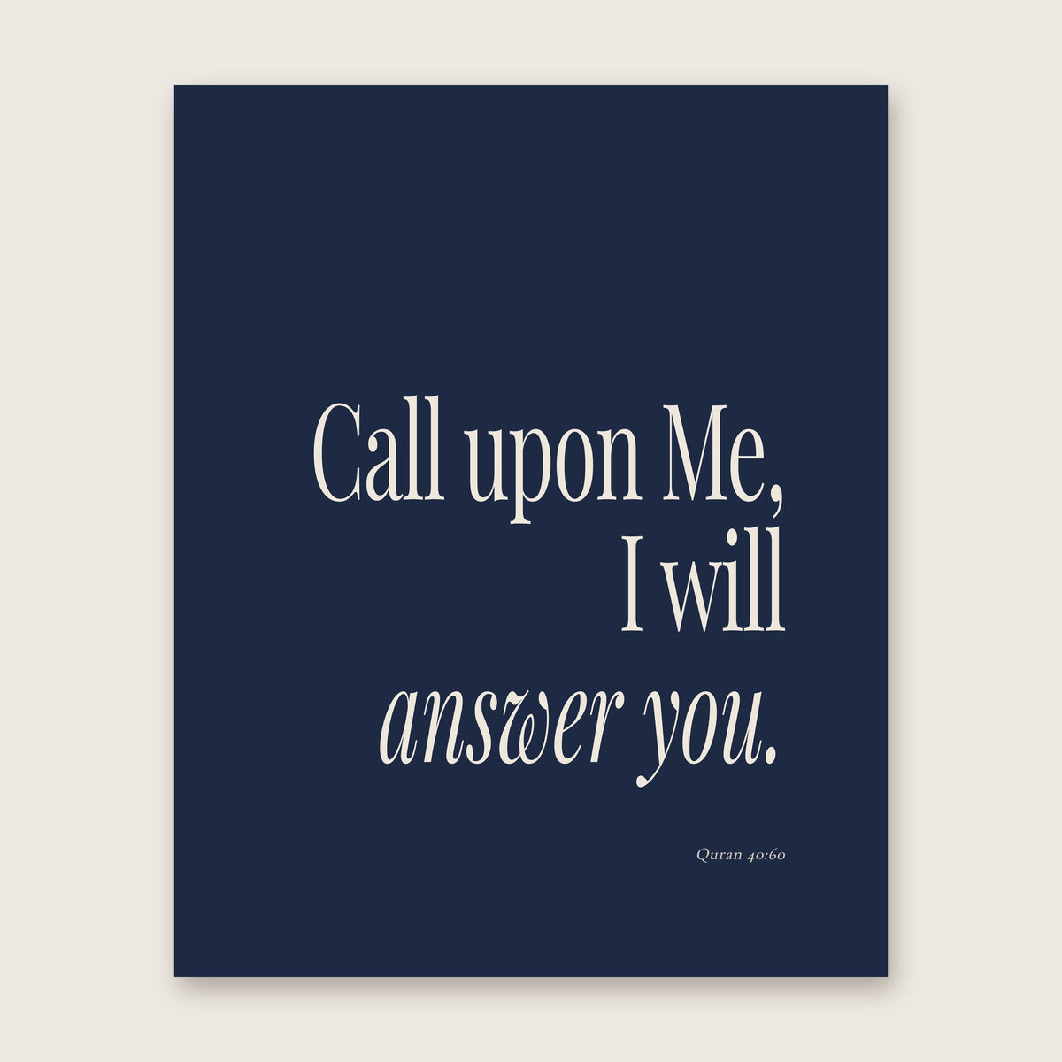 Navy Blue Quran Quote Prints — print3