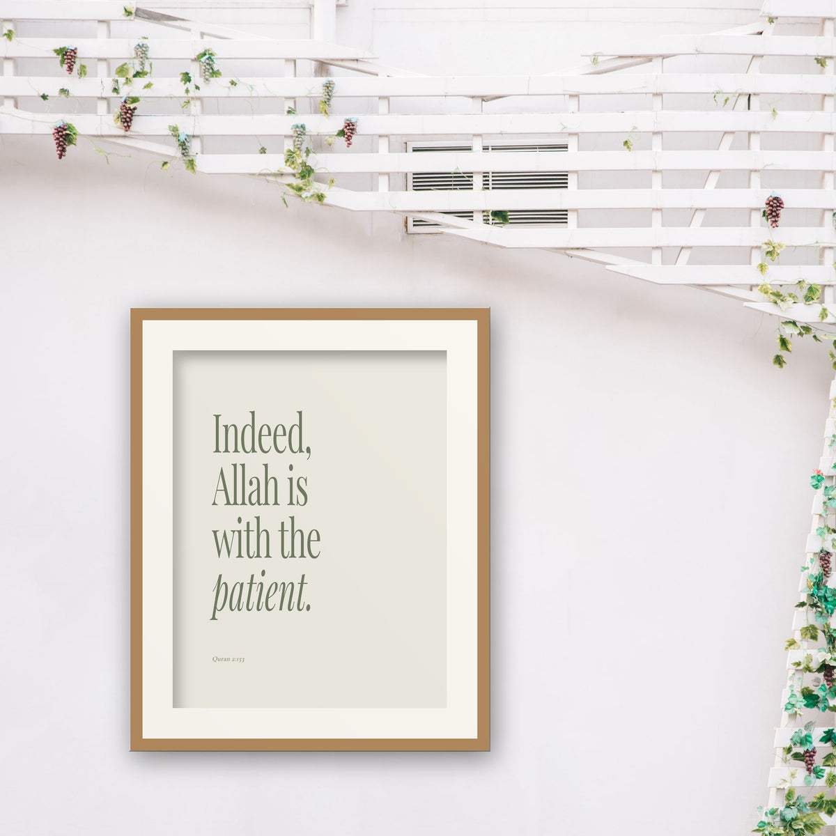 Sage Green Quran Quote Prints — room