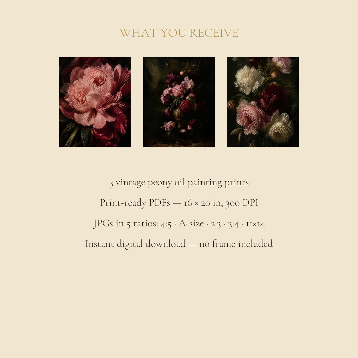 What you receive: PDFs and JPGs in 5 ratios