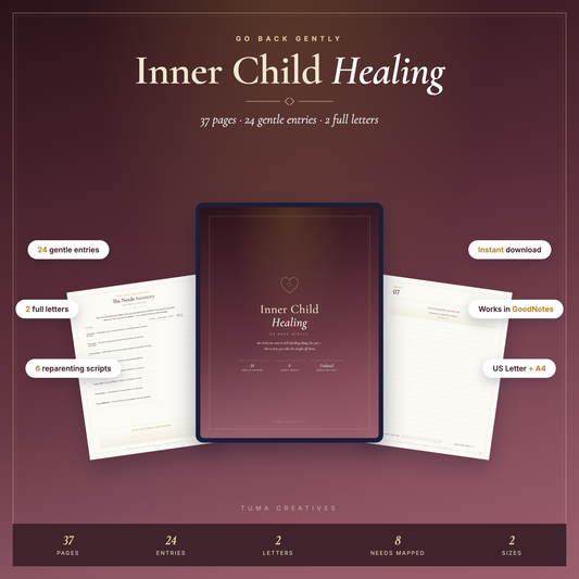 Inner Child Healing Journal — 37 pages, print and iPad