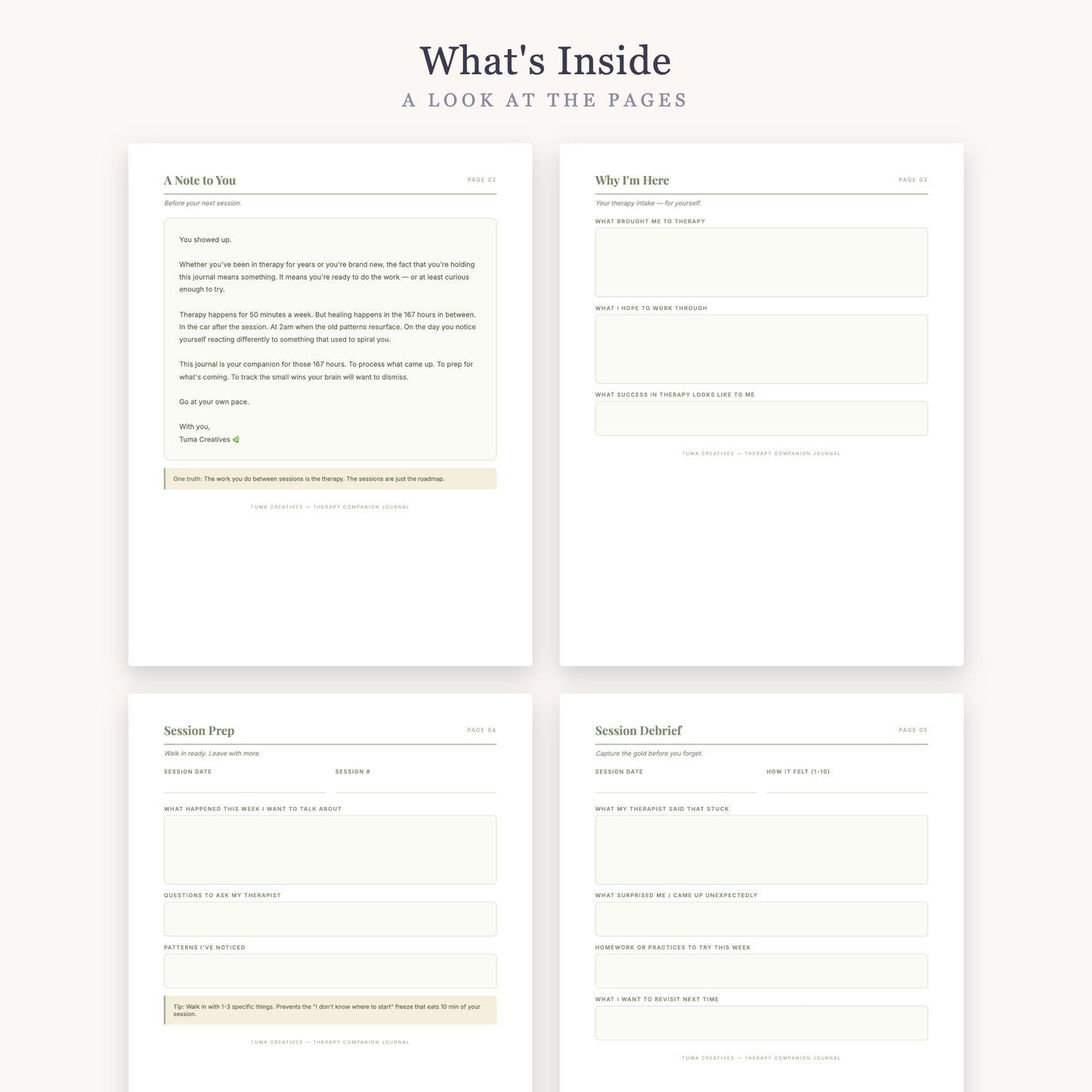 Therapy Companion Journal
