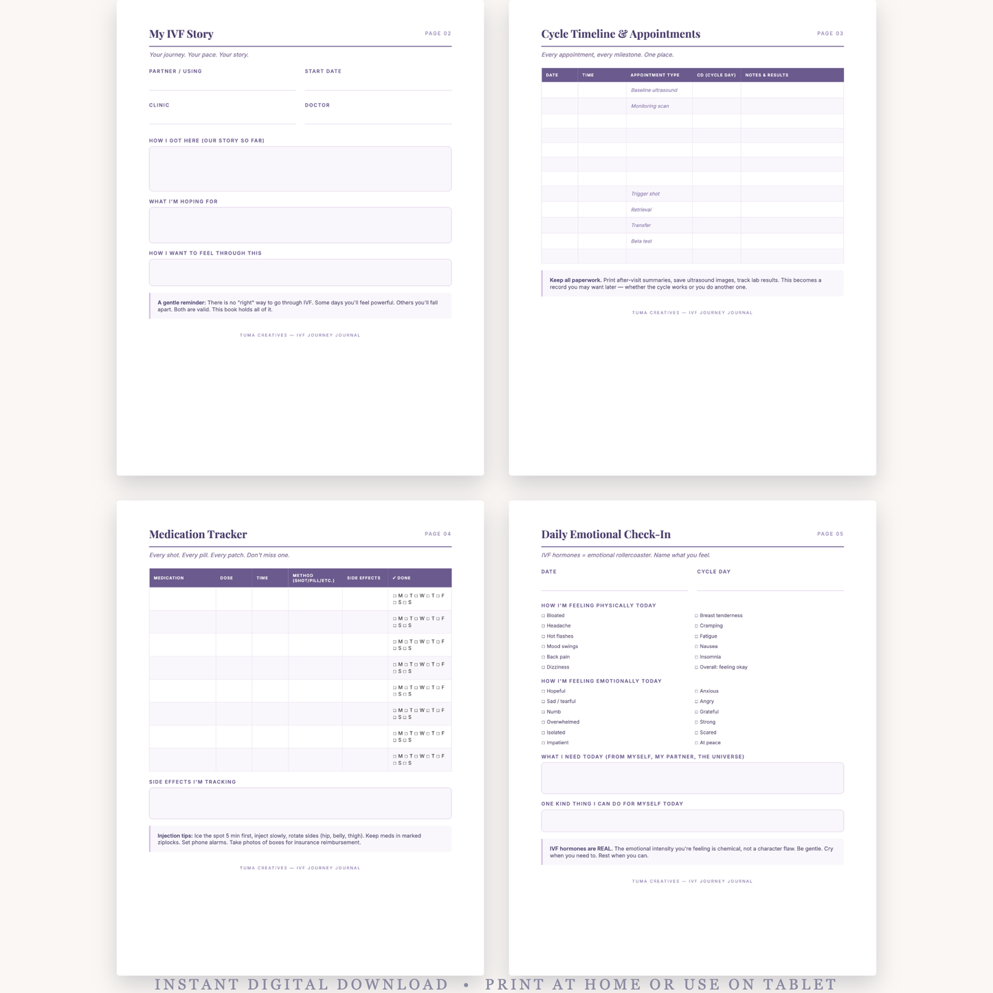 IVF Journey Journal