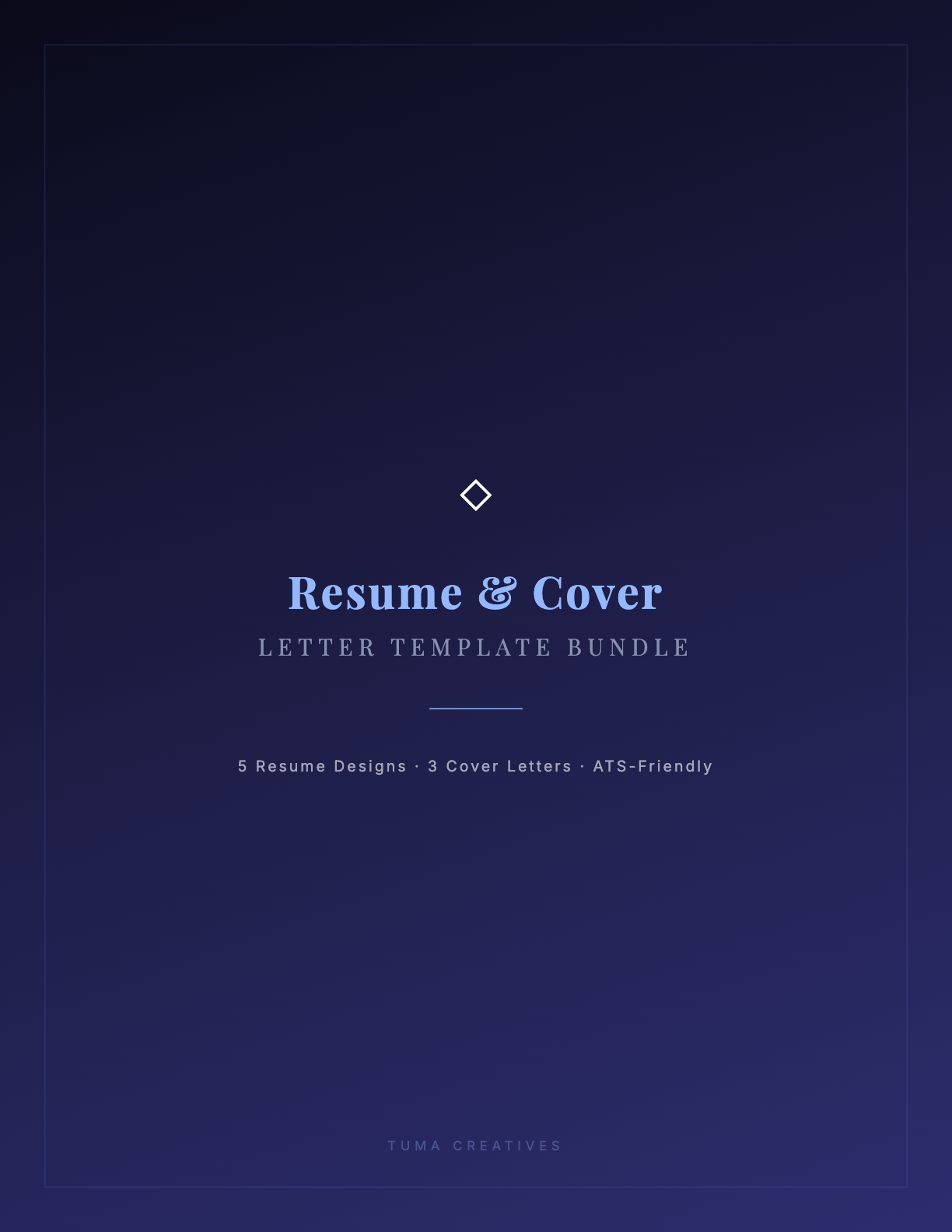 Resume & Cover Letter Template Bundle