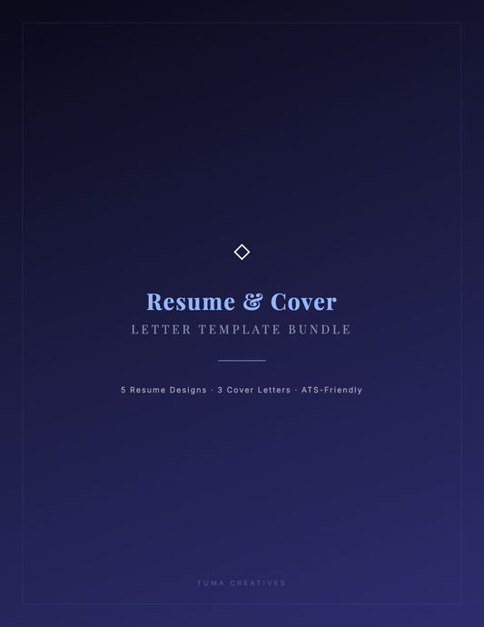 Resume & Cover Letter Template Bundle