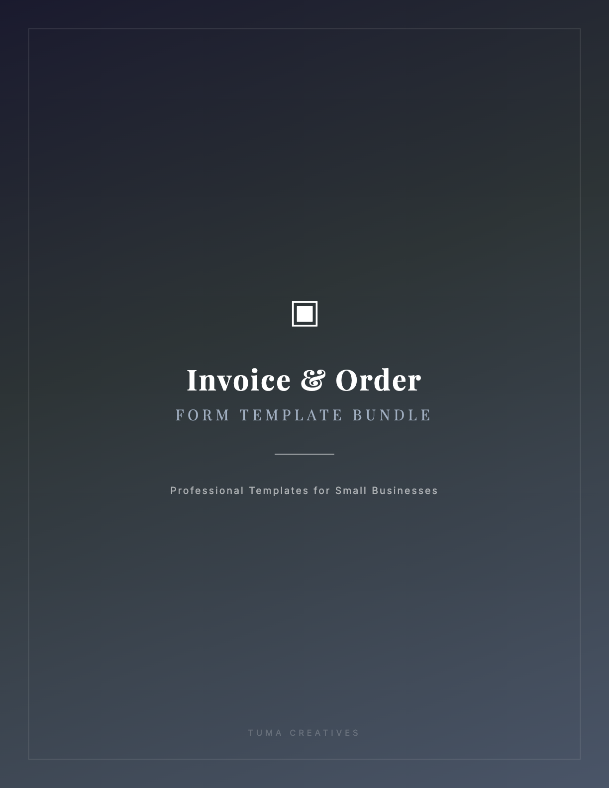 Invoice & Order Form Template Bundle