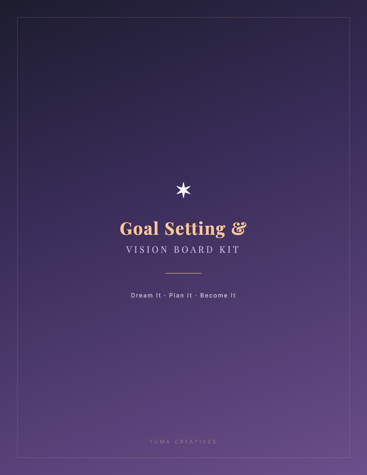 Goal Setting & Vision Board Kit