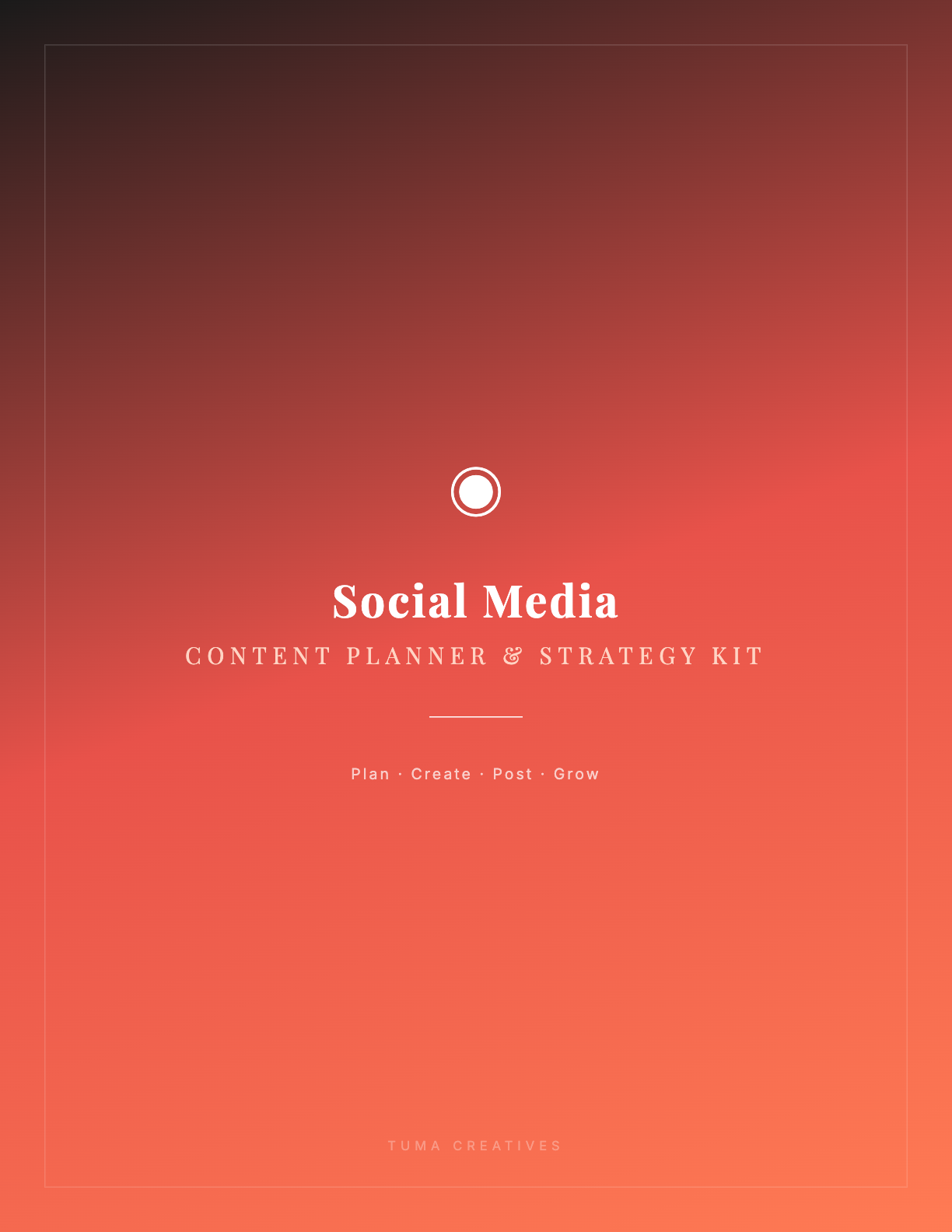 Social Media Content Planner & Strategy Kit