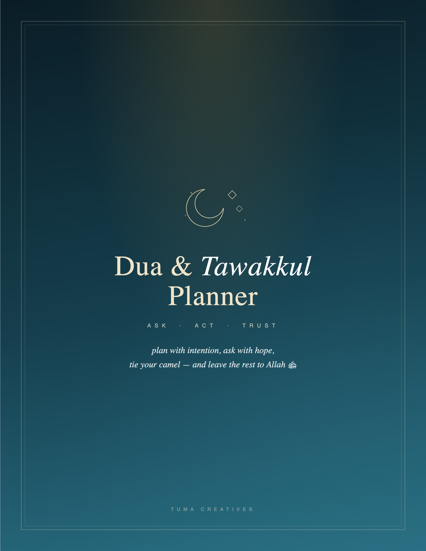Dua & Tawakkul Planner — Cover