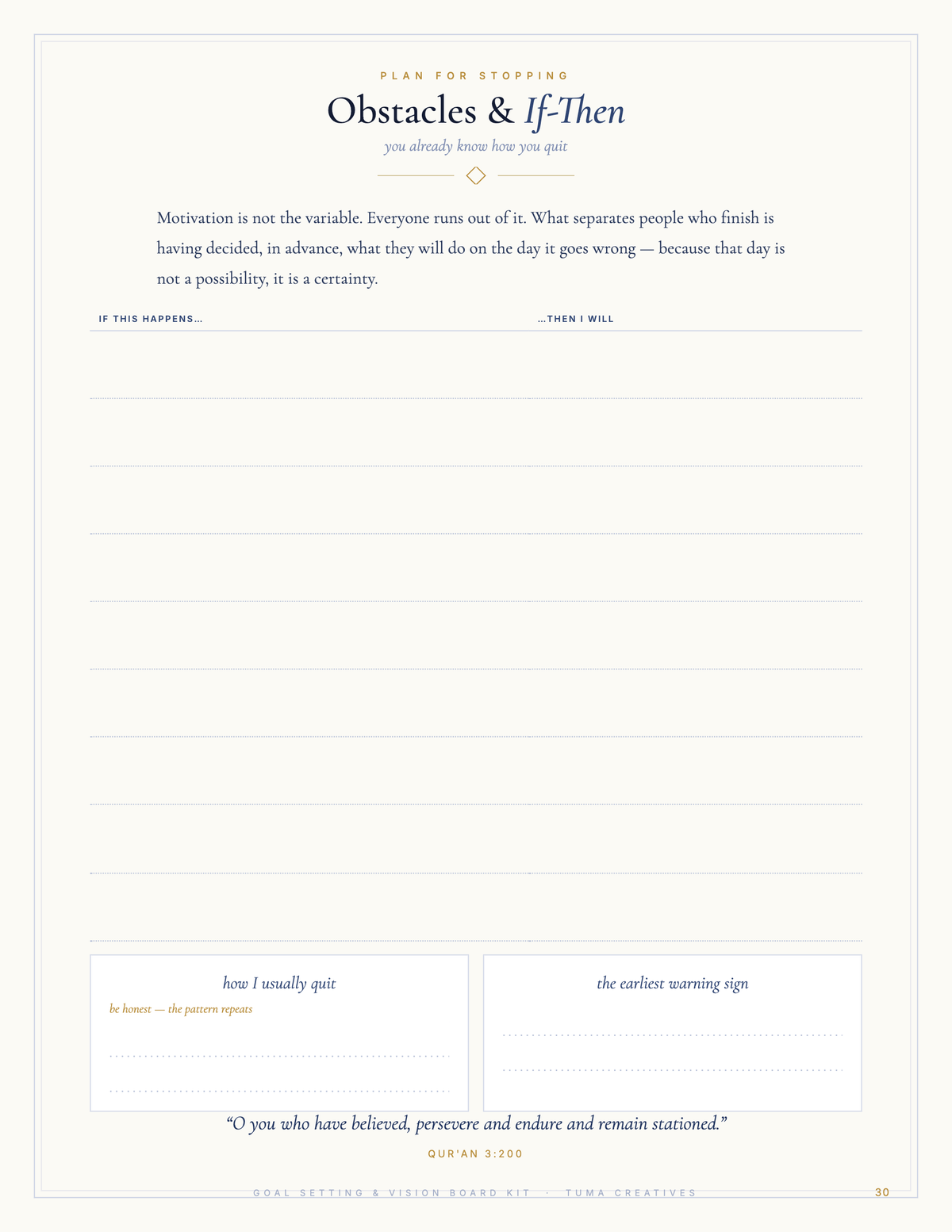 Goal Setting & Vision Board Kit — guides