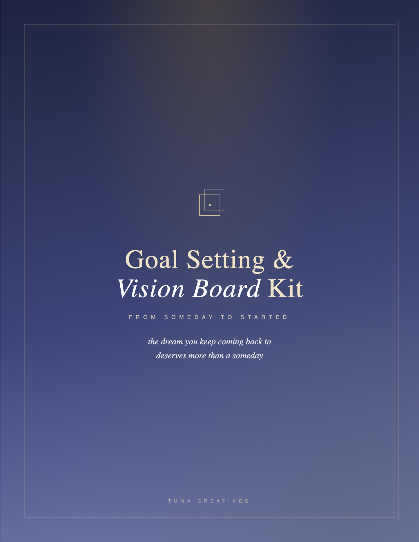 Goal Setting & Vision Board Kit — Cover