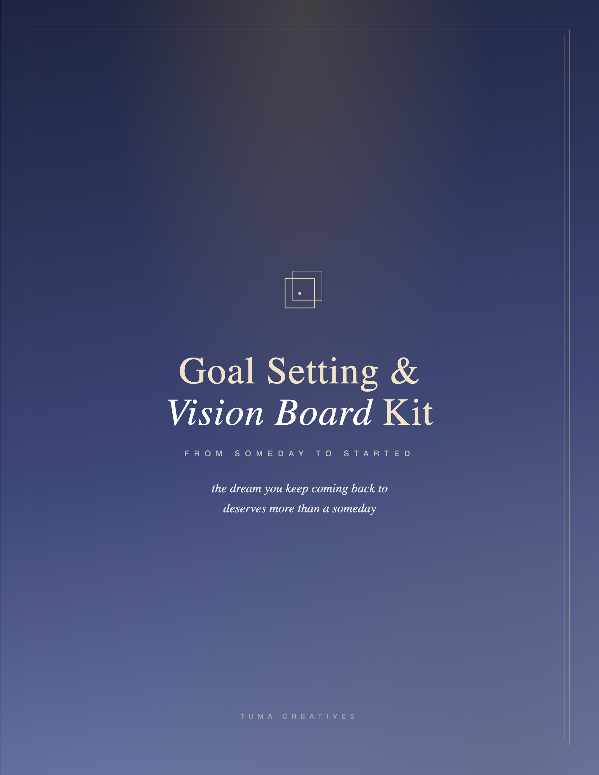 Goal Setting & Vision Board Kit — Cover