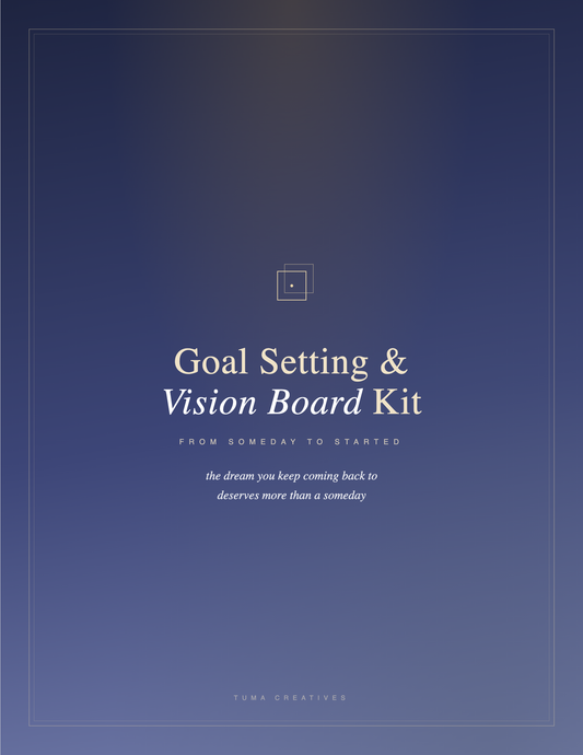 Goal Setting & Vision Board Kit — Cover
