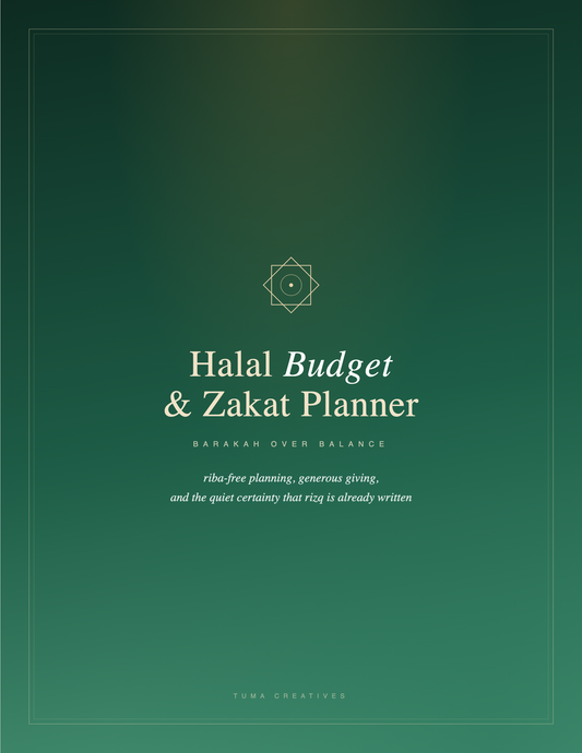 Halal Budget & Zakat Planner — Cover