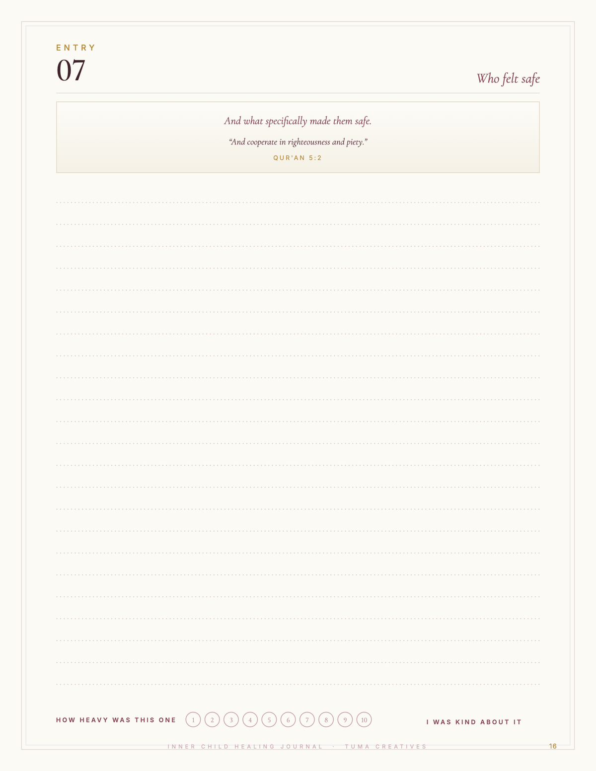Inner Child Healing Journal — trackers