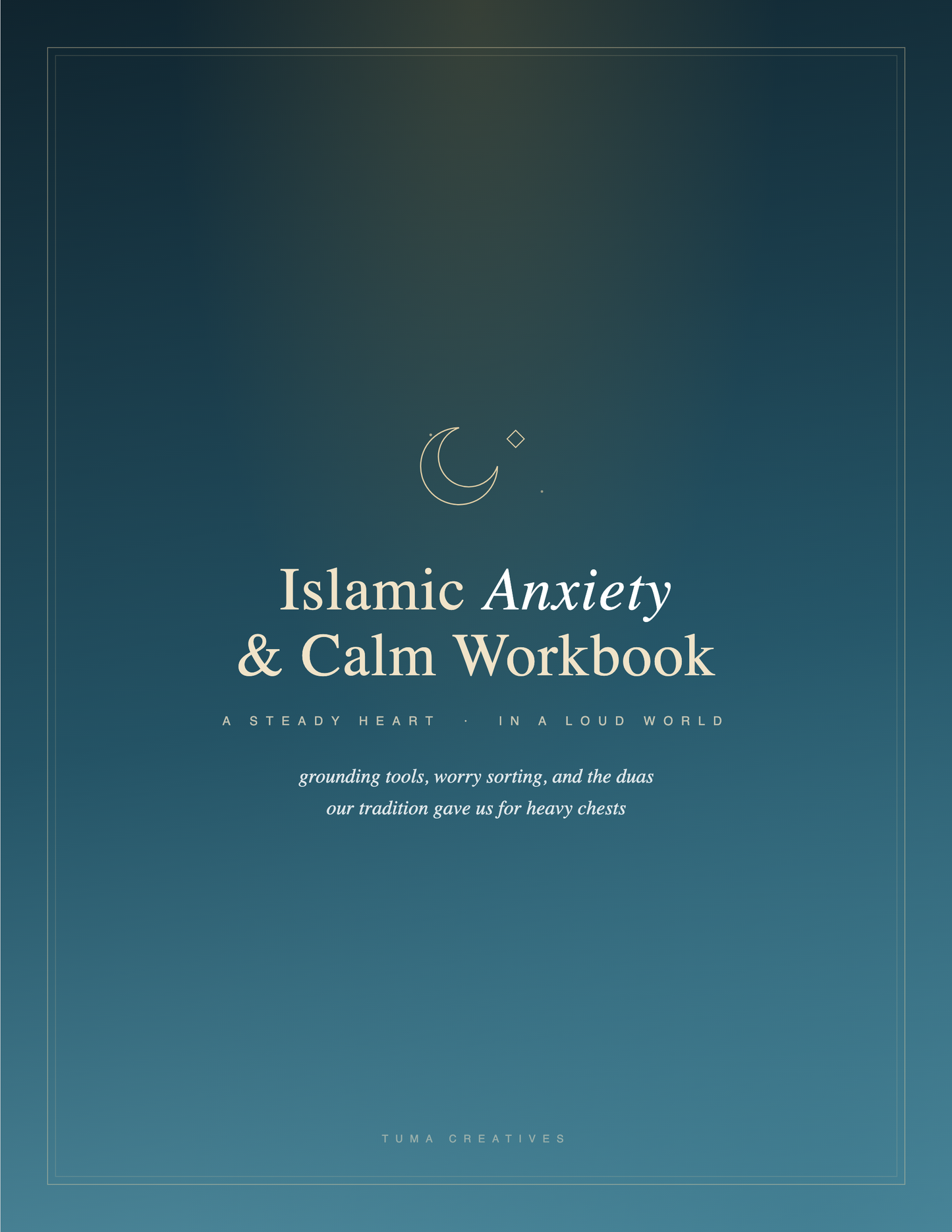 Islamic Anxiety & Calm Workbook — Cover