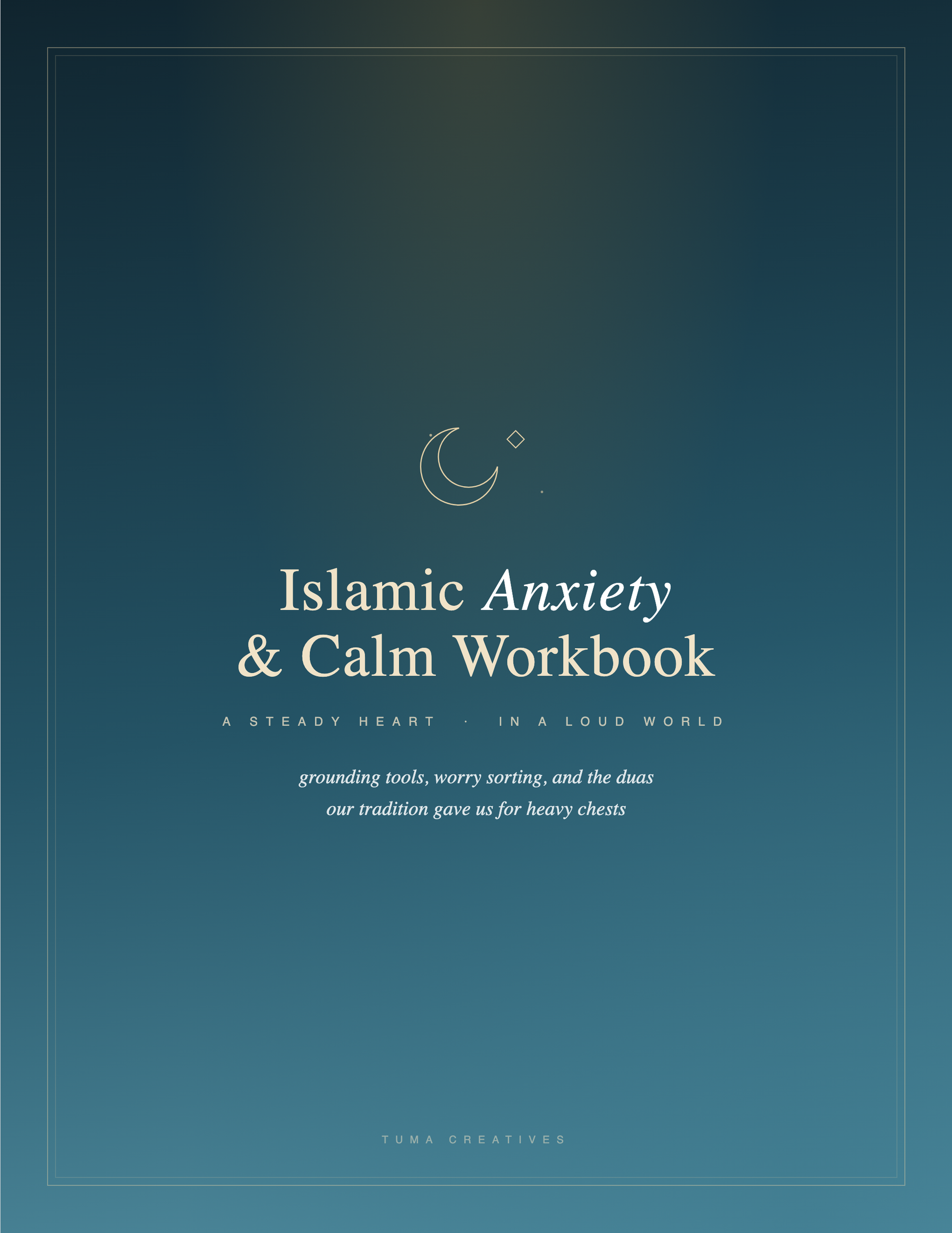 Islamic Anxiety & Calm Workbook — Cover