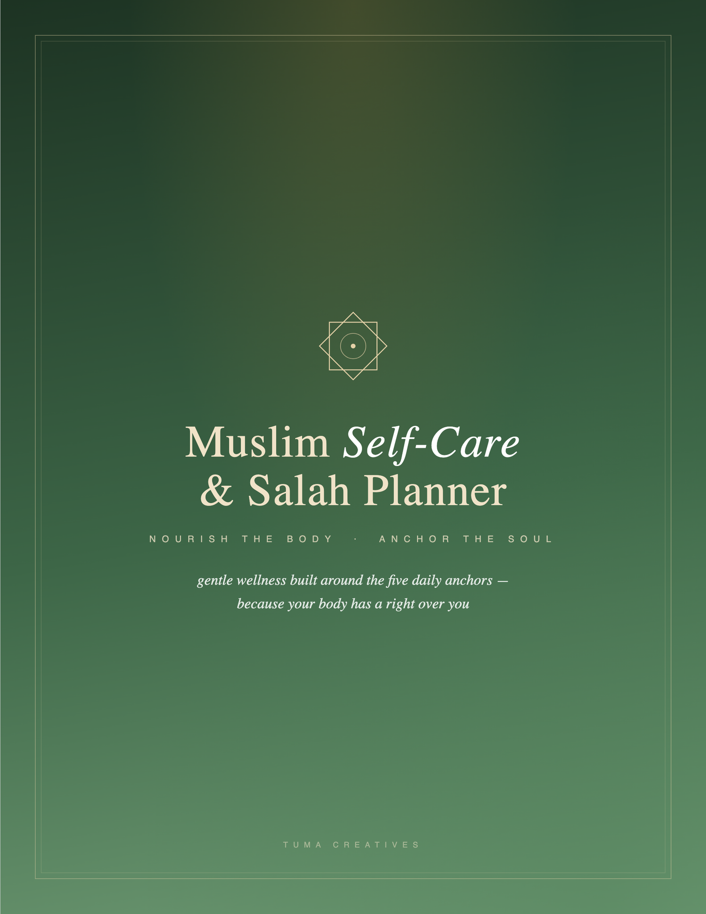 Muslim Self-Care & Salah Planner — Cover