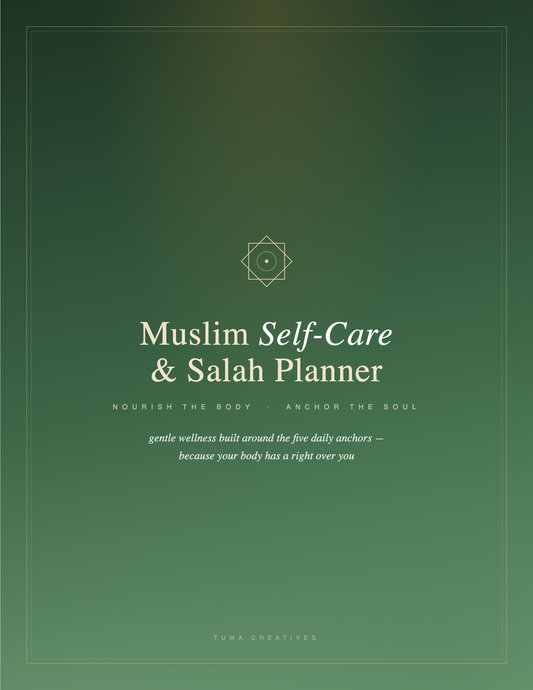 Muslim Self-Care & Salah Planner — Cover