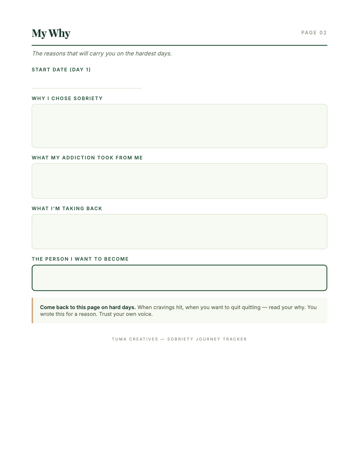 Sobriety Recovery Tracker