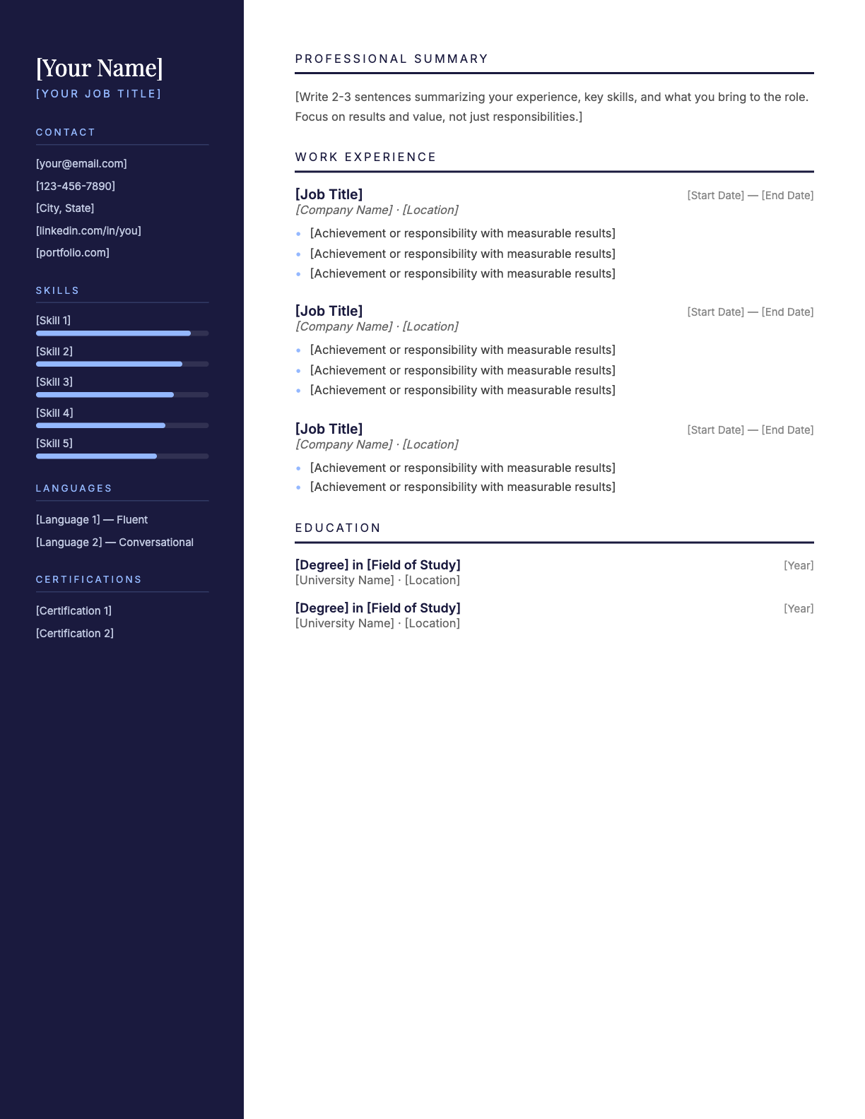 Resume & Cover Letter Template Bundle