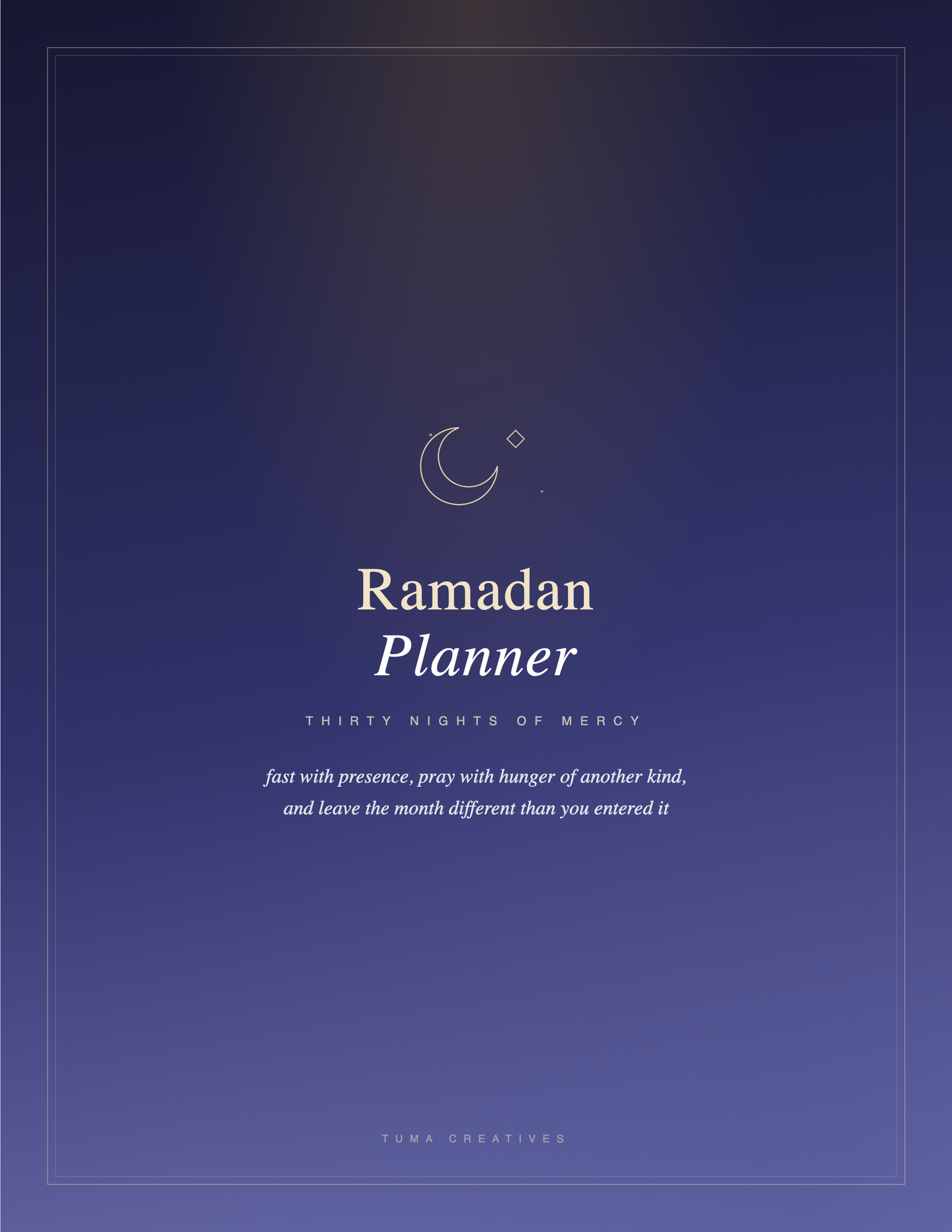 Ramadan Planner — Cover