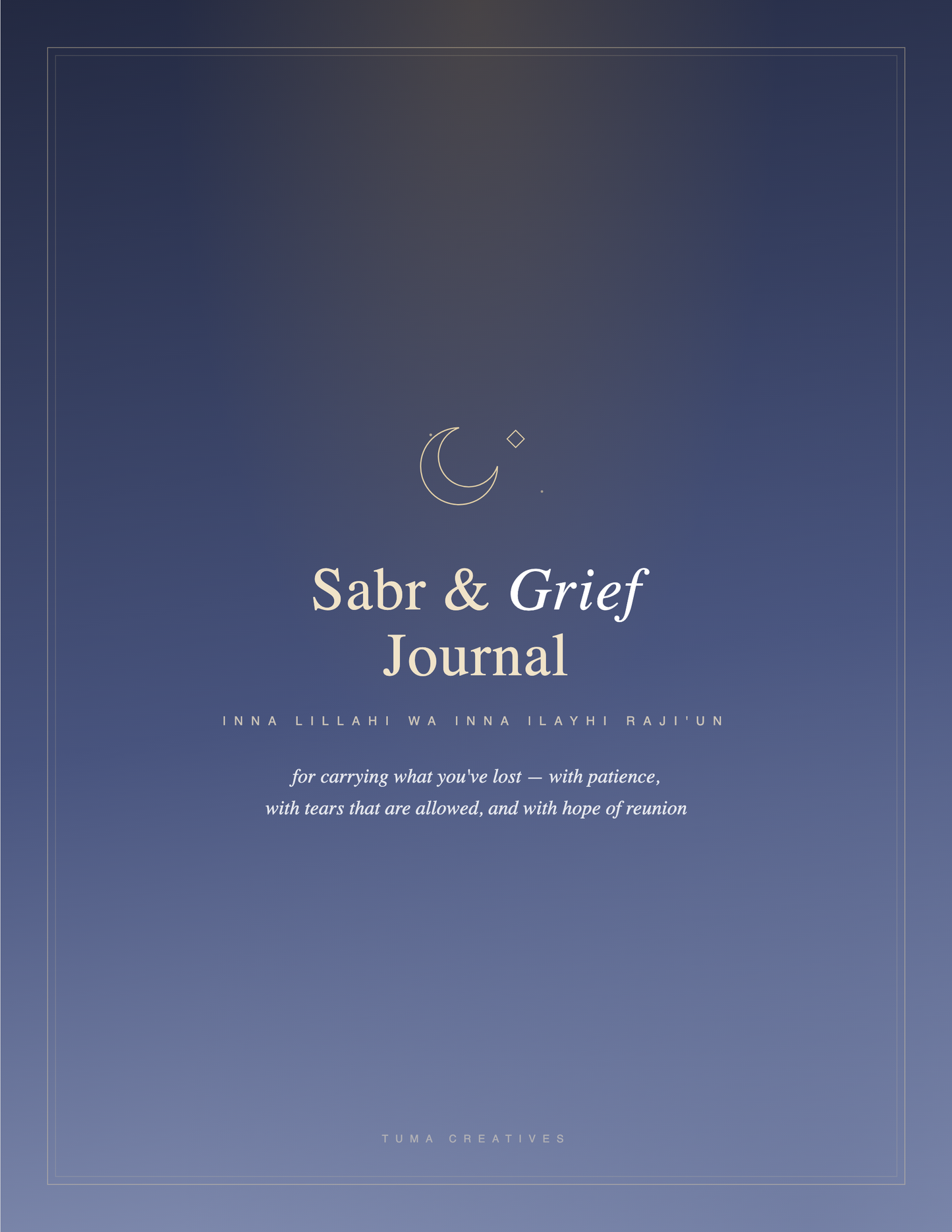 Sabr & Grief Journal — Cover