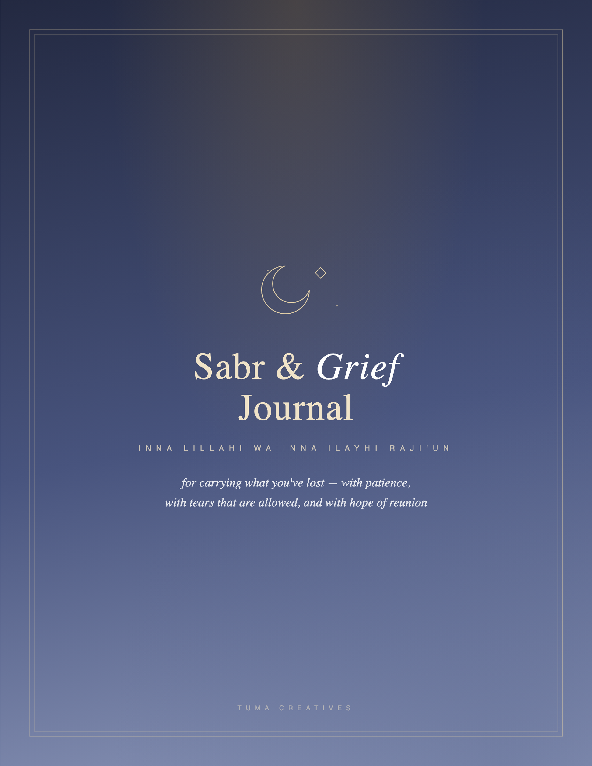 Sabr & Grief Journal — Cover