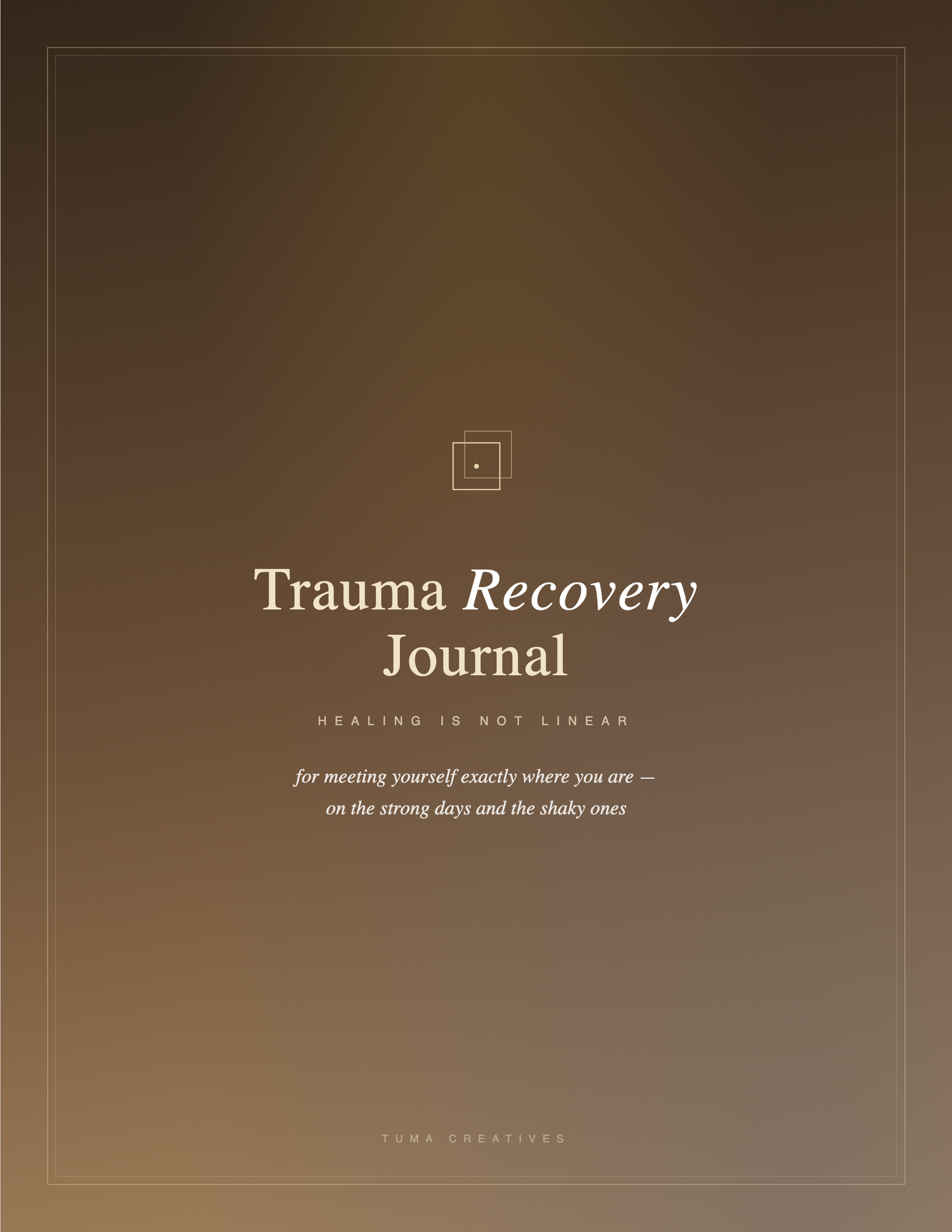 Trauma Recovery Journal — Cover