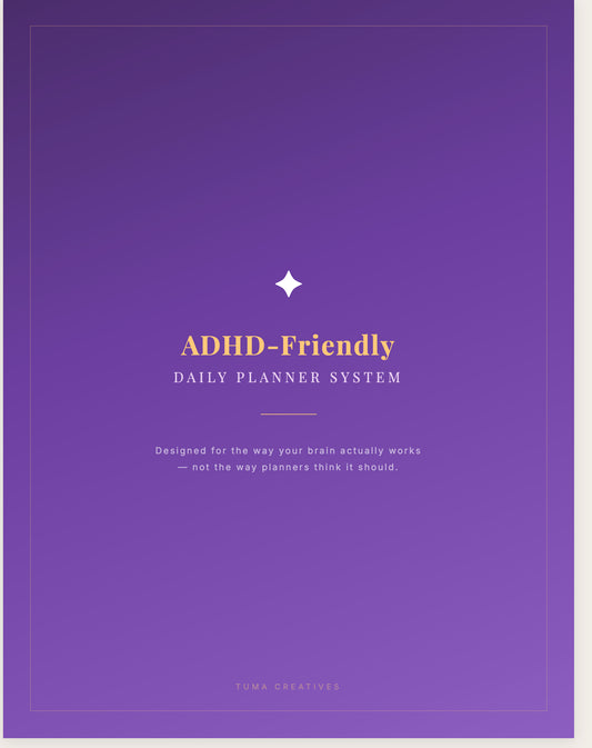 ADHD-Friendly Daily Planner System