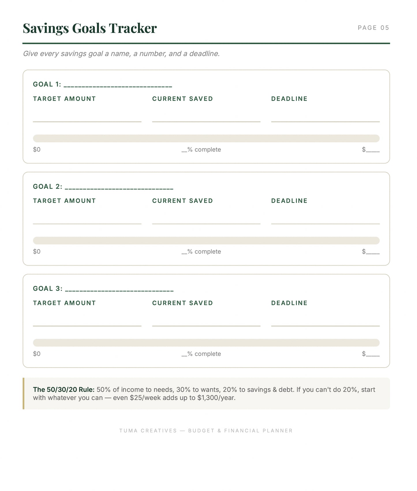 Budget & Financial Planner