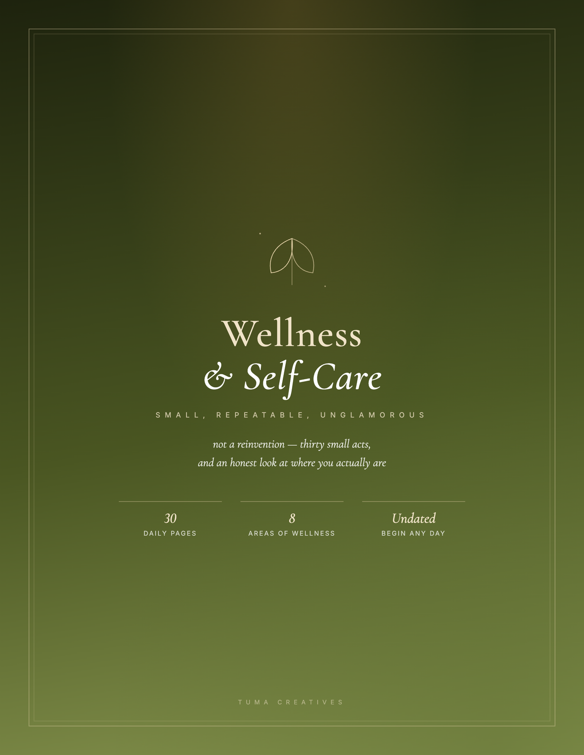 Wellness & Self-Care Planner — cover